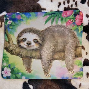Sloth In A Tree Computer Non Slip Custom Mouse Pad Handmade